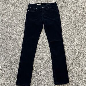 AG Adriano Goldschmied Dark Navy Corduroy Pants. Women’s 27R